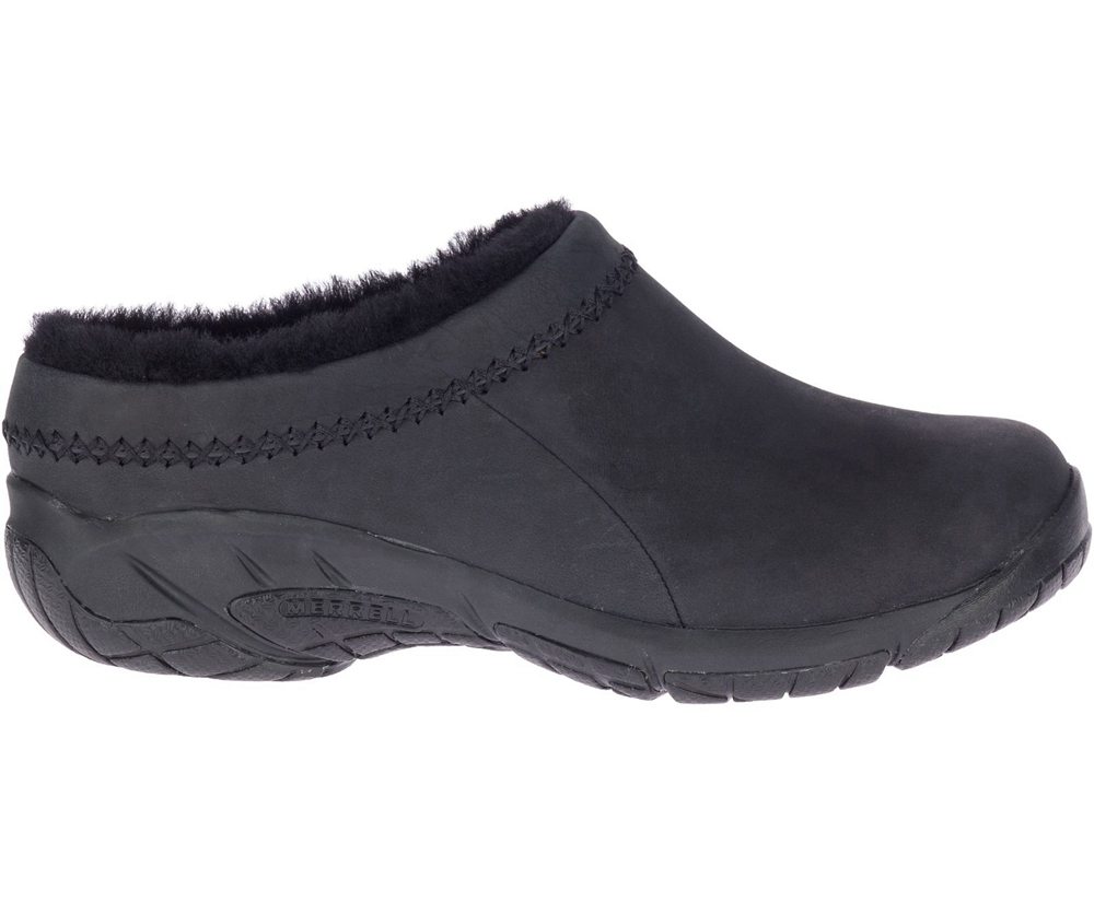 Merrell Slip Ons Black - Encore Ice 4 Leather - Womens 26EFYGBXR